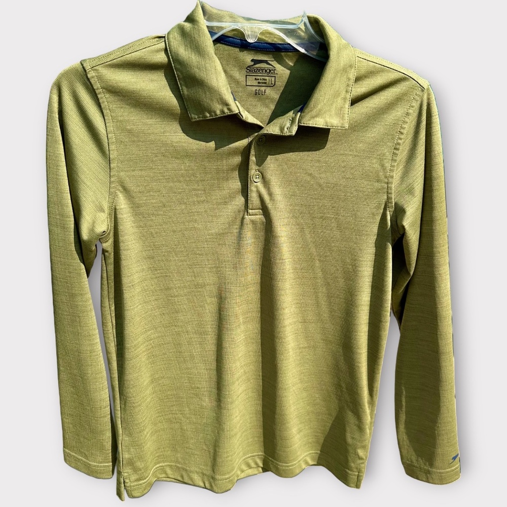 Slazenger Mens Long Sleeve Polo Shirt